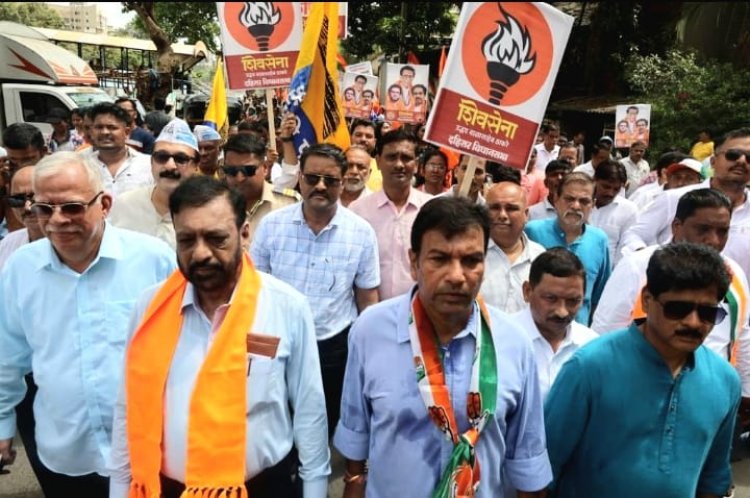 दहिसर की विभिन्न समस्याओं को सुलझाने की मांग के साथ शिवसेना का आर 'उत्तर' मनपा कार्यालय पर धड़क मोर्चा !