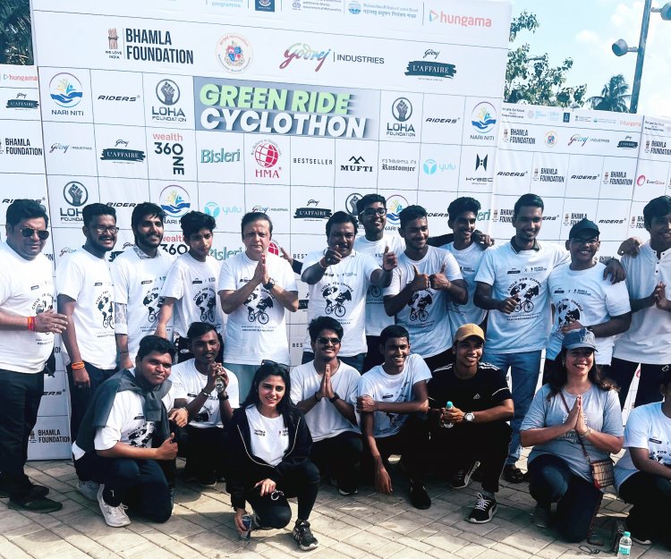 वर्ल्ड एनवायरनमेंट डे पर भामला फाउंडेशन ने ग्रीन राइड सायक्लोथॉन की होस्टिंग की