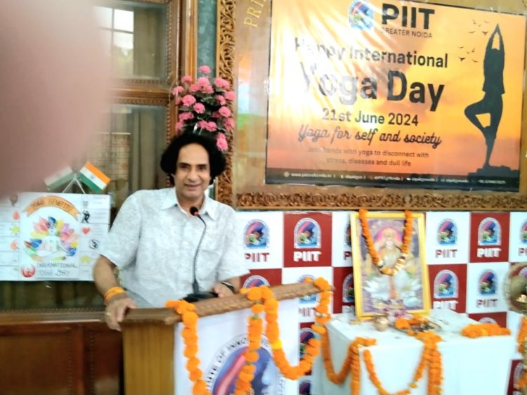 PIIT COLLEGE ने वरिष्ठ पत्रकार जितेन्द्र बच्चन को किया सम्मानित