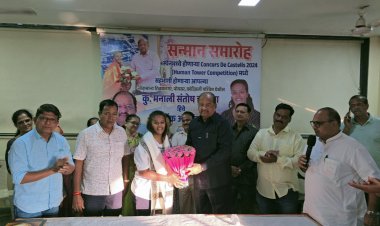  "कॉनकर्स डी कास्टेल 2024' प्रतियोगिता के लिए चयनित मनाली चव्हाण को पूर्व सांसद गोपाल शेट्टी ने किया सम्मानित