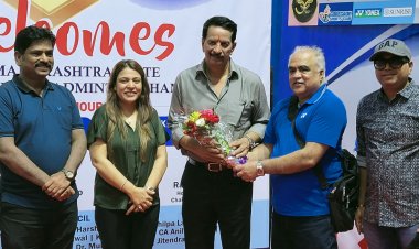 "योनेक्स-सनराइज़ नंदू नाटेकर मेमोरियल सीनियर  इंटर डिस्ट्रिक्ट तथा स्टेट बैडमिंटन चैंपियनशिप" का पुरस्कार वितरण समारोह सम्पन्न