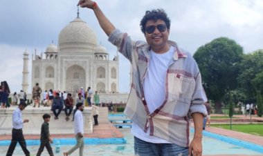 &tv कलाकार योगेश त्रिपाठी का ताजमहल संग क्लिक हुआ जब‘आइकाॅनिक पोज़’ : एक सपना हुआ पूरा !