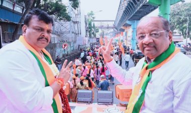 महायुती प्रत्याशी संजय उपाध्याय के चुनाव प्रचार में शामिल हुए जनसेवक गोपाल शेट्टी