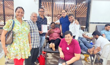 भारत विकास परिषद विलेपार्ले शाखा द्वारा रक्तदान शिविर का आयोजन