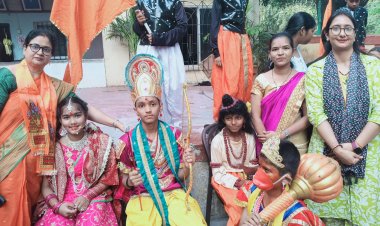 अयोध्या में रामलला की मूर्ति की प्राण प्रतिष्ठा की वर्षगांठ पर कोपरखैराने में निकली राम लला की मनमोहक झांकी 