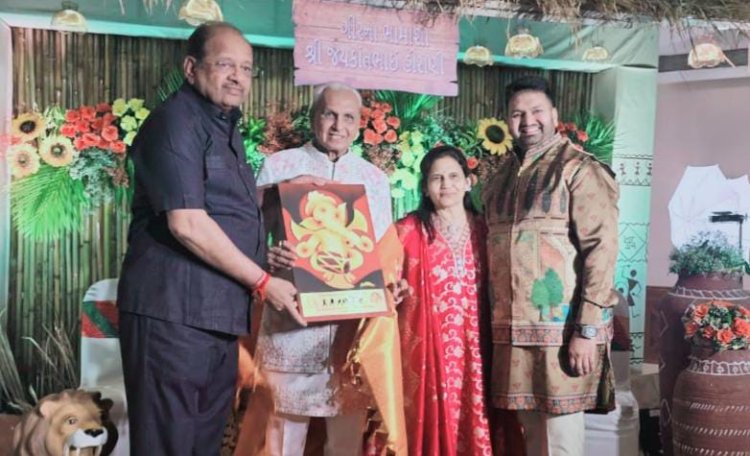 समाजसेवी जयकांत भाई हिरानी को पूर्व सांसद गोपाल शेट्टी ने किया सम्मानित
