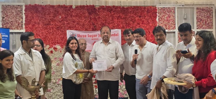 श्री सागर जैन मंडल द्वारा कांदिवली में लगाए गए रक्तदान शिविर में पहुंचे पूर्व सांसद गोपाल शेट्टी 