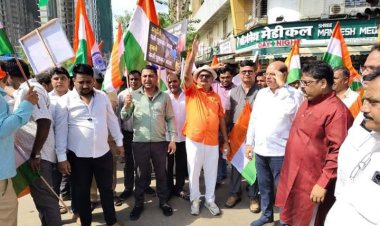 कांदिवली में "तिरंगा यात्रा" द्वारा सेना के शौर्य को किया गया सलाम