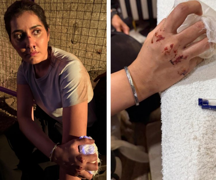 अपने एक्शन प्रोजेक्ट के सेट पर से राशि खन्ना ने शेयर किया जबरदस्त स्टंट लुक !