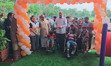 पोईसर जिमखाना द्वारा निर्मित 'दिव्यांग गार्डन' का पूर्व सांसद गोपाल शेट्टी ने किया लोकार्पण