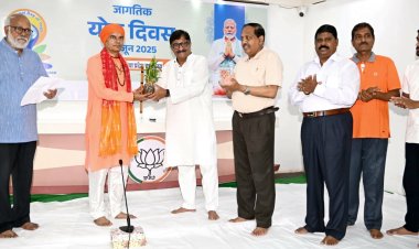 अंतर्राष्ट्रीय योग दिवस पर भाजपा प्रदेश कार्यालय में विशेष योग सत्र का आयोजन