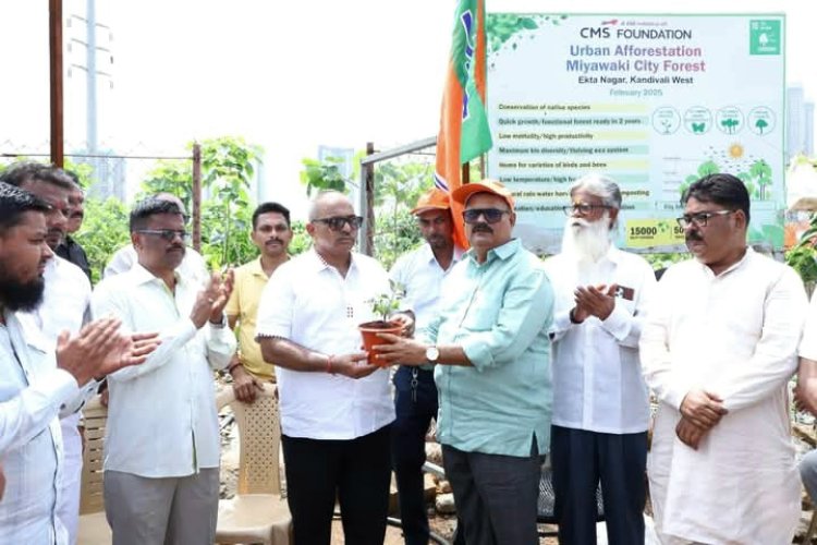 कांदिवली में पूर्व नगरसेवक कमलेश यादव द्वारा बृहद पैमाने पर पौधारोपण का आयोजन