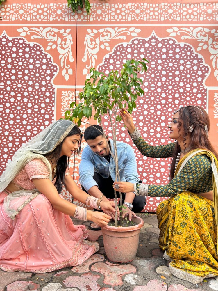 The Cast of Shemaroo Umang's Badi Haveli Ki Chhoti Thakurain Plants a Greener Tomorrow on World Environment Day