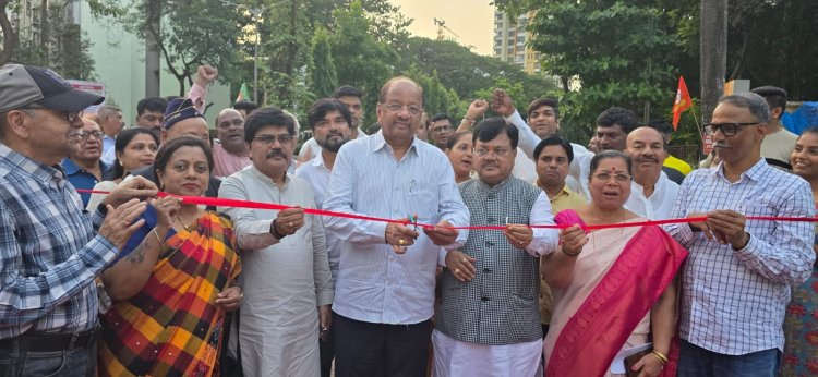 सिद्धार्थ नगर में सड़क चौड़ीकरण के बाद आवागमन के लिए पूर्व सांसद गोपाल शेट्टी ने किया उद्घाटन
