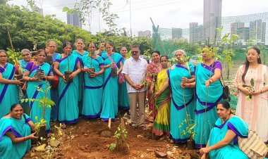 कांदिवली के निसर्ग उद्यान में नारी शक्ति ने किया पौधारोपण