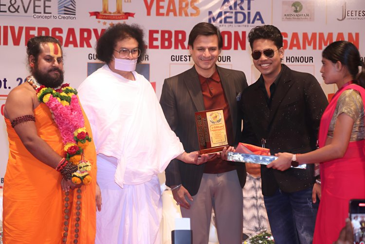 गऊ भारत भारती ने एक भव्य समारोह में संगीत मासूम को अवार्ड देकर किया सम्मानित 