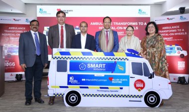नवी मुंबई 'अपोलो' में तीन एडवांस्ड लाइफ-सपोर्ट एम्बुलेंस हुए शामिल