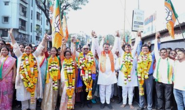 वार्ड-31 की भाजपा उम्मीदवार मनीषा कमलेश यादव ने भरा पर्चा, उतरीं चुनावी रण-संग्राम में 