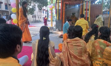 आचार्य नरेंद्र देव विद्या मंदिर विद्यालय में हुआ 'सरस्वती पूजन' का आयोजन...