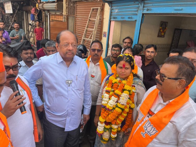 Kandivali : मनिषा कमलेश यादव के चुनाव-प्रचार में शामिल हुए पूर्व सांसद गोपाल शेट्टी