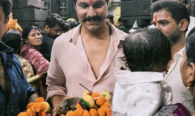 रणदीप हुड्डा पहुंचे कोल्हापुर के महालक्ष्मी मंदिर, किया दर्शन-पूजन