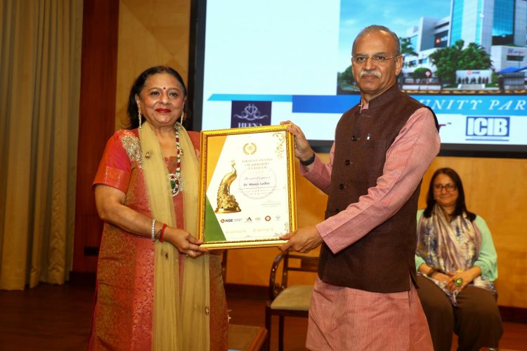 “हृदयानंद स्वर्णश्री - सम्मान" से सम्मानित की गईं वरिष्ठ साहित्यकार डॉ. मंजू लोढ़ा...